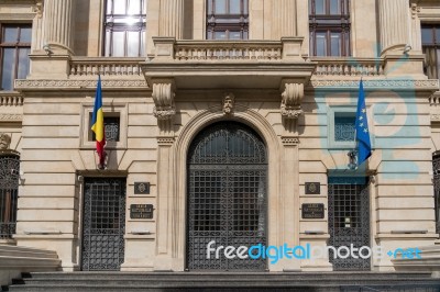 Bucharest/romania - September 21 : Headquarters Of National Bank… Stock Photo