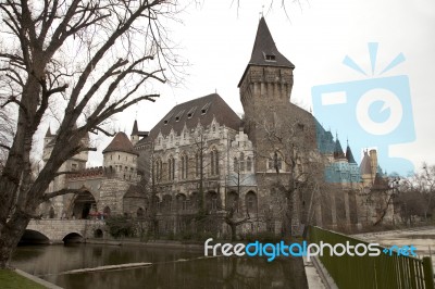 Budapest Vajdahunyad Castle,hungary Stock Photo