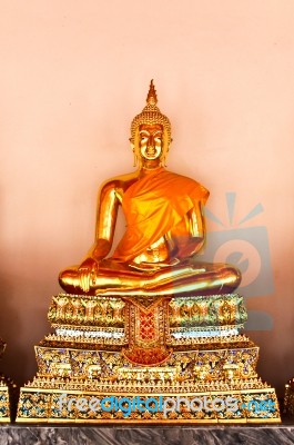 Buddha In Wat Pho Thailand Stock Photo