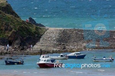 Bude Harbour Stock Photo