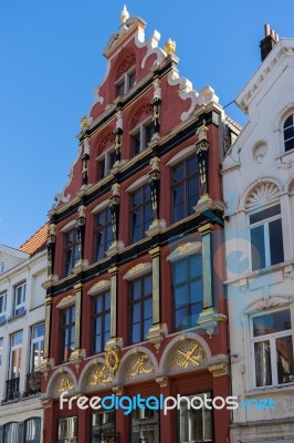Building Housing The Zara Shop  In Bruges West Flanders Belgium Stock Photo