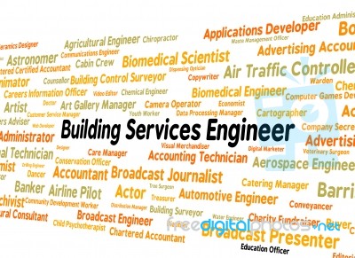 Building Services Engineer Showing Employee Engineering And Engineers Stock Image