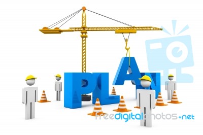 Building Up A Plan Stock Image