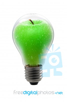 Bulb Apple Stock Photo