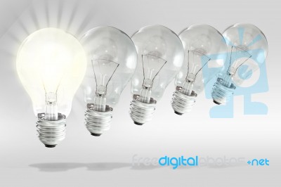 Bulb, Energy Everywhere Stock Image