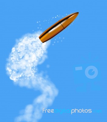 Bullet Isolated Stock Image