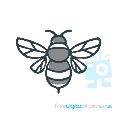 Bumblebee Bee Icon Stock Image