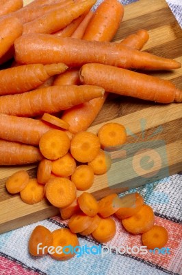 Bunch Of Carrots Stock Photo