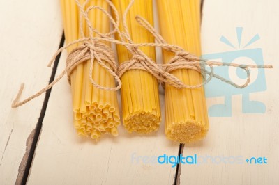 Bunch Of Italian Pasta Type Stock Photo