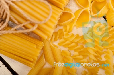 Bunch Of Italian Pasta Type Stock Photo