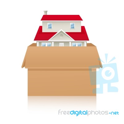 Bungalow In Box Stock Image