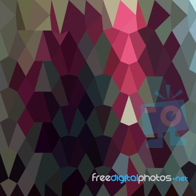 Burgundy Abstract Low Polygon Background Stock Image