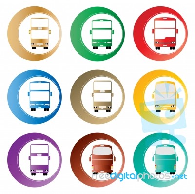 Bus Icon Stock Image