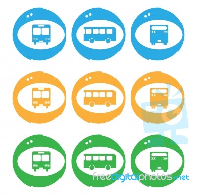 Bus Icon Stock Image