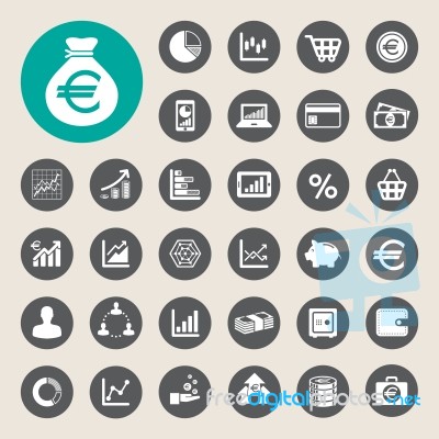 Business And Finance Icon Set Stock Image
