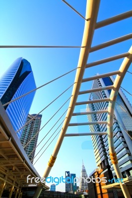 Business Area In City Of Bangkok Stock Photo