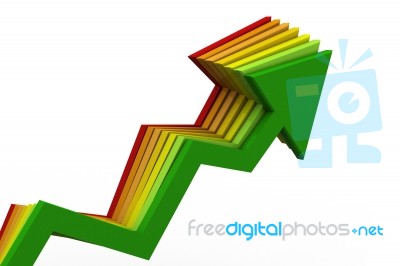 Business Arrow Graph Stock Image