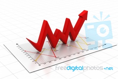 Business Arrow Graph Stock Image Business Arrow Graph Stock Image