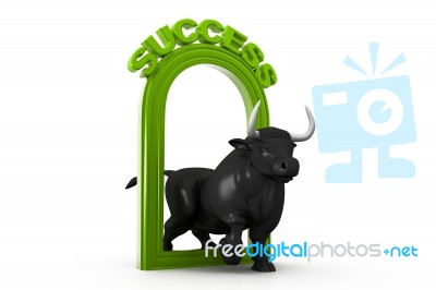 Business Bull Stock Image