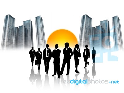 Business City Stock Image