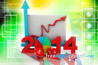 Business Diagram 2014 Stock Image