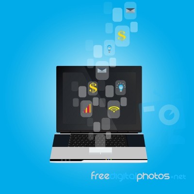 Business , E-commerce Concept Illustration Stock Image