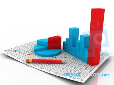 Business Graph Stock Image