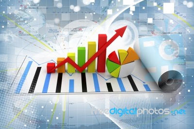 Business Graph Stock Image