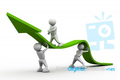 Business Graph  Stock Image