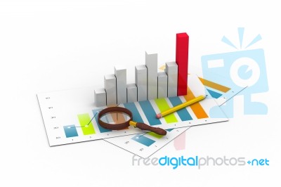 Business Graph Stock Image