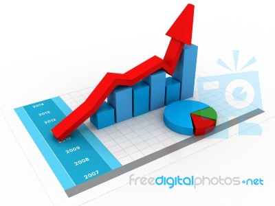 Business Graph Stock Image