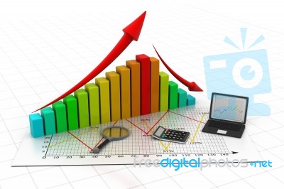 Business Graph Stock Image