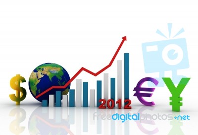 Business Graph Stock Image