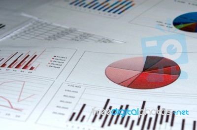 Business Graph And Chart Stock Photo