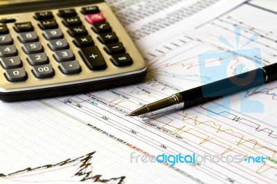 Business Graphs And Charts Stock Photo