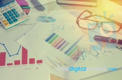 Business Graphs Concept Stock Photo