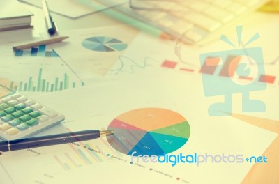 Business Graphs Concept Stock Photo