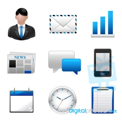 Business Icon Set Stock Image