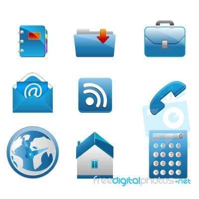 Business Icons Stock Image