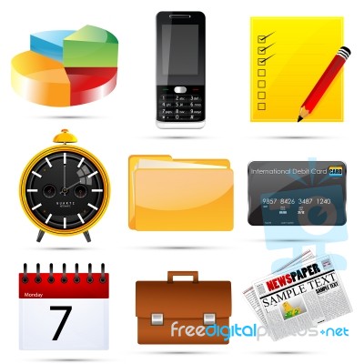 Business Icons Stock Image