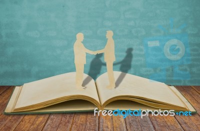 Business Men Shake Hand Stock Photo