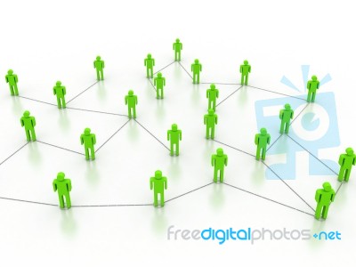 Business Network Stock Image