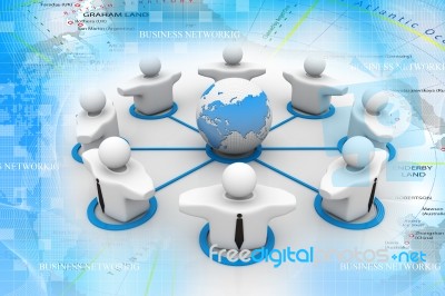 Business Network Stock Image