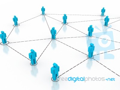 Business Network Stock Image