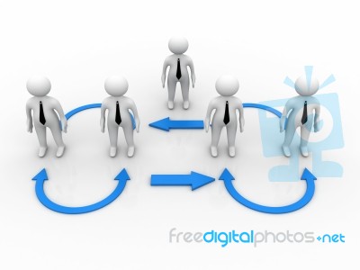 Business Network Stock Image