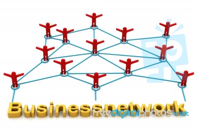 Business Network Concept Stock Image