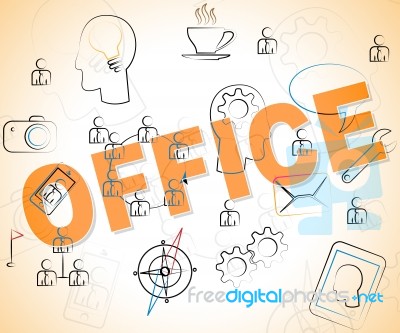 Business Office Shows Commerce Corporate And Company Stock Image