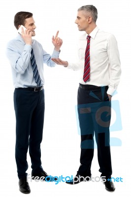 Business People Discussing In Office Stock Photo