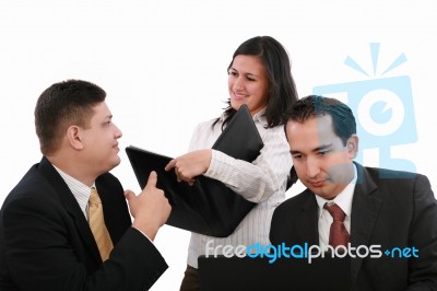 Business People During Meeting Stock Photo