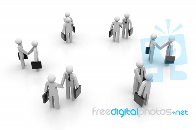 Business People Handshaking Stock Image Business People Handshaking Stock Image